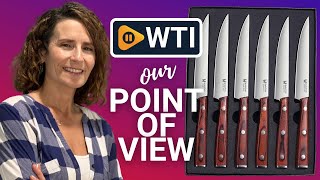 WALLOPTON Steak Knives Set  POV  Would you buy it [upl. by Ettezyl304]