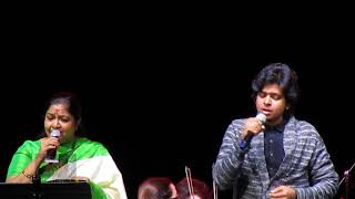 Ilaiyaraja Live In Concert Toronto 2018  Ninaivo Oru Paravai By K S Chithra and Sarath [upl. by Vanthe]