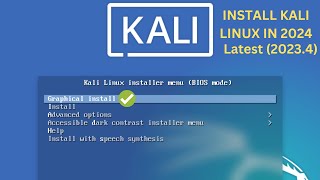 ✅How to Install Kali Linux Latest 20234 on Your ComputerLaptop In 2024 [upl. by Calhoun]