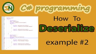 Example 2 How to Deserialize JSON Data into Custom C Class Objects using Newtonsoft [upl. by Hiroshi]