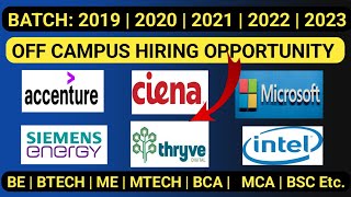 OFF CAMPUS DRIVE FOR 2022 BATCH  URGENTOFF CAMPUS DRIVE  OFF CAMPUS DRIVE 2023  INTERN HIRING [upl. by Grunberg437]