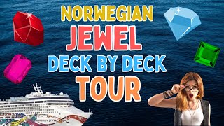 NCL Jewel Tour deckbydeck ship tour post refurbishment [upl. by Marguerita]