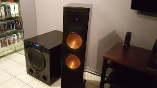 RF 7 klipsch speakers third gen how they sound with music [upl. by Enairda]