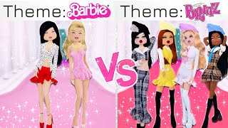 BARBIE vs BRATZ Challenge In Dress To Impress [upl. by Uhn210]