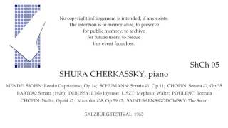 SHURA CHERKASSKY Recital SALZBURG 1963 [upl. by Danzig838]