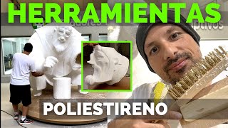 HERRAMIENTAS para POLIESTIRENO EXPANDIDO 🟢🟢 MODELAR Telgopor  Porexpan  Corcho Blanco [upl. by Porush158]