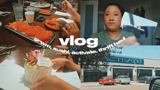 VLOG grwm for a birthday activate game room rare beauty  thrift finds [upl. by Adnirolc]