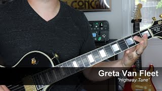 Greta Van Fleet quotHighway Tunequot Guitar Lesson [upl. by Ahsikahs]