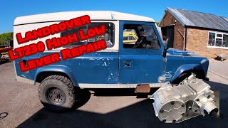 Landrover Transfer Box High low selector repair [upl. by Joed]