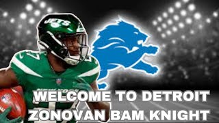 Welcome To Detroit Zonovan BAM KnightBAM HIGHLIGHTS detroitlions [upl. by Ella]