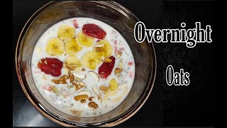 Overnight oats  Milk oats  Easy and healthy breakfast  oats recipe by Cook with passion [upl. by Carlson711]