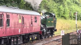 5199 steam departs Shackerstone on rails and ales weekend July 24 [upl. by Dewhirst]