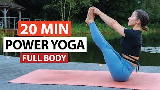 20 Min Power Yoga Flow  Full Body Yoga for All Levels [upl. by Romilda]