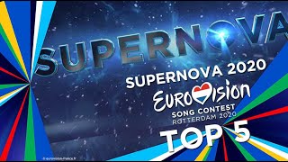 TOP 5 SUPERNOVA  EUROVISION 2020  LATVIA 🇱🇻 [upl. by Lontson]