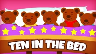 Ten In The Bed  10 In The Bed  Nursery Rhymes  Popular Nursery Rhymes For Kids by SillySox [upl. by Gaeta]