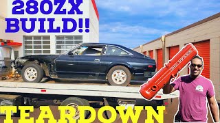 TEARDOWN OF THE 280ZX 5SPEED  DATSUN 280ZX BUILD EP 1 [upl. by Brosy]