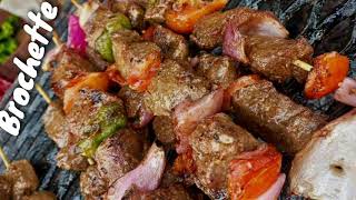 Excellente recette des brochettes de viande de bœuf [upl. by Hendon]