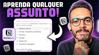 IA do NOTION e a Revolução DO APRENDIZADO COM INTELIGÊNCIA ARTIFICIAL 🧠 [upl. by Aroda136]