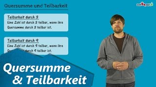 Quersummenregel Teilbarkeit durch 3 Erklärung mit Übung zu Kästchenaufgabe Teilbarkeitsregeln [upl. by Kelwunn782]