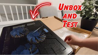 How does this TECKNET Laptop Cooling Pad work with my 17quot laptop on a desk and with a lap desk [upl. by Atinaej912]