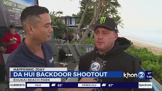 Da Hui Backdoor Shootout underway on Oʻahus North Shore [upl. by Pence]