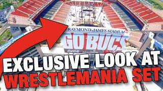 Exclusive First Look at the WWE WrestleMania 37 Set [upl. by Pazit441]