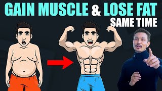 How To BODY RECOMPOSITION At Home  Build Muscle amp LOSE FAT [upl. by Swan]