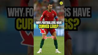 Why footballers have curved legs 🤔 football [upl. by Asor]