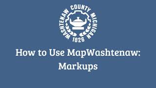 MapWashtenaw Markups [upl. by Ahsikcin]