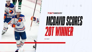 Must See McDavid scores winner just 32 seconds into doubleOT to lift Oilers in Game 1 [upl. by Damha]