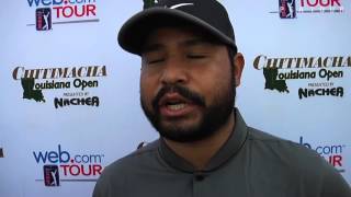 JJ Spaun interview after Round 1 of the Chitimacha Louisiana Open [upl. by Amikehs]