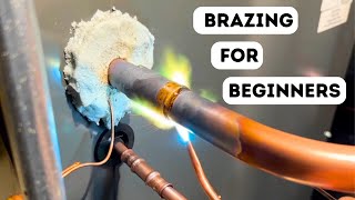 How To Braze AC Copper Lines With Nitrogen [upl. by Rusel]