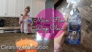 Cleaning Motivation  CLEAN WITH ME 2018  Main floor cleanup [upl. by Betteanne]