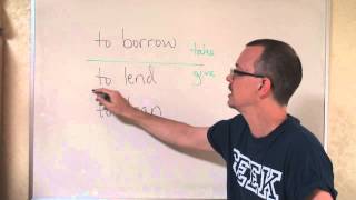 QampA Whats the difference borrow lend amp loan [upl. by Davy]