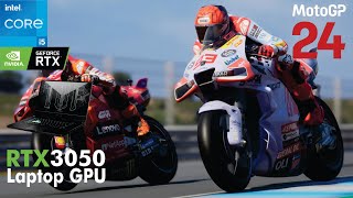 MotoGP 24 Tested on RTX 3050 Laptop  I5 11300H  Asus TUF Dash F15 [upl. by Seuqram732]