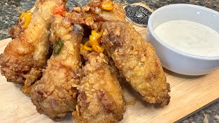 Perfectly Crispy Peppered Wings  An Easy Recipe for Deliciousness [upl. by Bashuk]