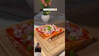 Easy way to make pizza sandwichyoutubeshorts sandwich food breakfast nikskitchen short [upl. by Sale108]