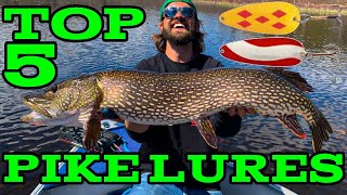 5 Lures Every Pike Angler NEEDS in Their Tackle Box  Top Lures for BIG Pike [upl. by Gemini]