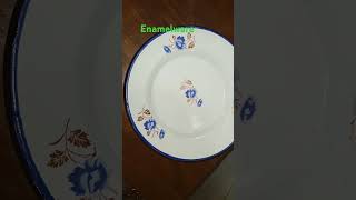 ENAMELWARE DINNER PLATE 🍽 youtubeshorts [upl. by Christean]