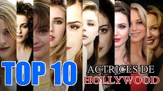 TOP 10  Actrices Favoritas de Hollywood [upl. by Llennhoj]