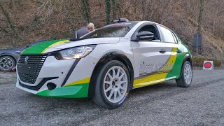 Test Rally del ciocco 2023 PisaniVecoli Peugeot 208 Rally 4 Laserprom015 [upl. by Maxey107]