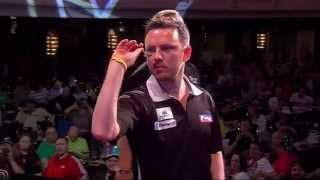 German Darts Masters 2014 First Round Alex Roy v Paul Nicholson [upl. by Adelbert]