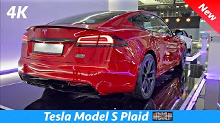 Tesla Model S Plaid 2023  Full review in 4K  Facelift Exterior  Interior TriMotor 1020 HP [upl. by Yasui]