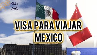 🚨🇲🇽 PERUANOS NECESITARÁN VISA PARA INGRESAR A MÉXICO [upl. by Fates]