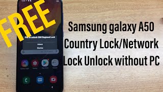 Samsung galaxy A50 SMA505F Country LockNetwork Lock Unlock Without PC  GSMAN ASHIQUE [upl. by Wakeen]