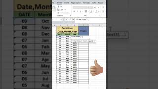 How to Combine Date Month Year in Excel Excel  rameshbarlavlogs [upl. by Lossa]