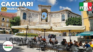 Cagliari Sardinia Walking Tour  4K  with Captions Prowalk Tours [upl. by Seaden]