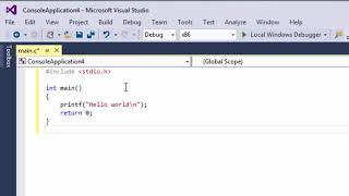 011 Using Visual Studio Welcome to the course C programming [upl. by Jamin]