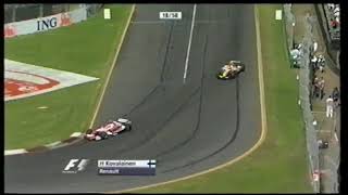 Albert Park 2007 GP Kovalainen spinnaa Trimmed MTV3 [upl. by Hjerpe]