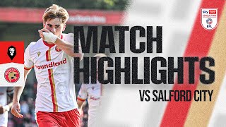 Salford City v Walsall Highlights [upl. by Annala]